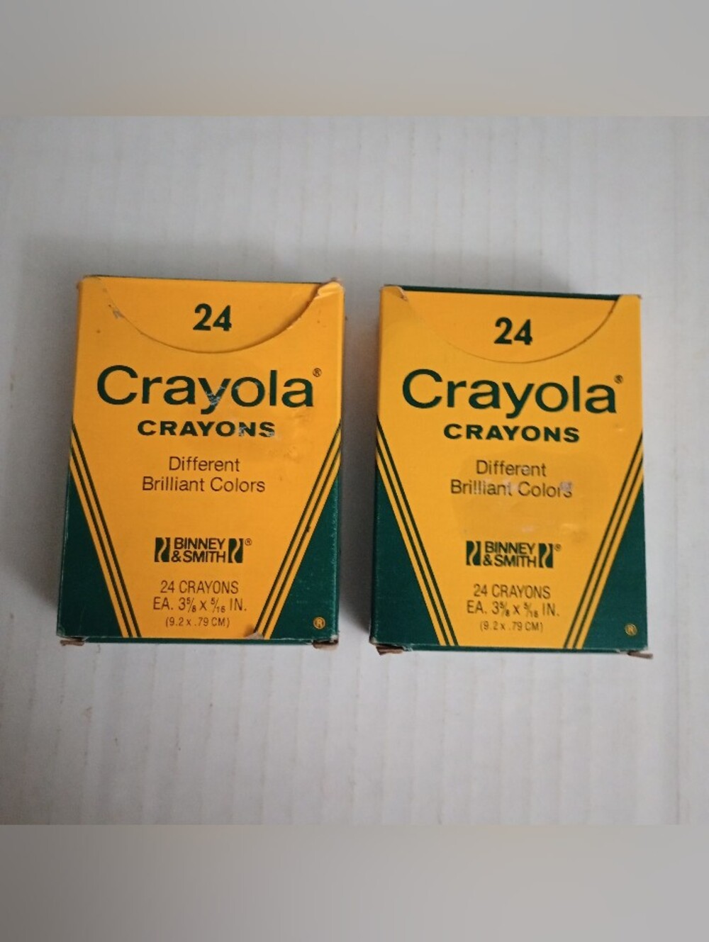 Crayola Crayons 24 Count Pack Vintage - Lot Of 2 Boxes